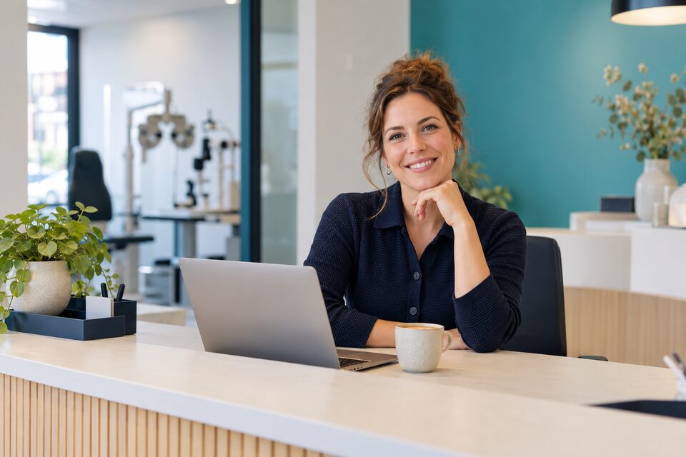 Een medewerker van Eyejobs zit klaar om je vraag te beantwoorden.